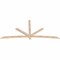 Ekena Millwork Alberta Smooth Timber Gable Bracket, Douglas Fir, 96"W x 44"H x 1 1/2"D x 3 1/2"F, 11/12 Pitch GBW096X44X0204ALB00SDF - alternate 2